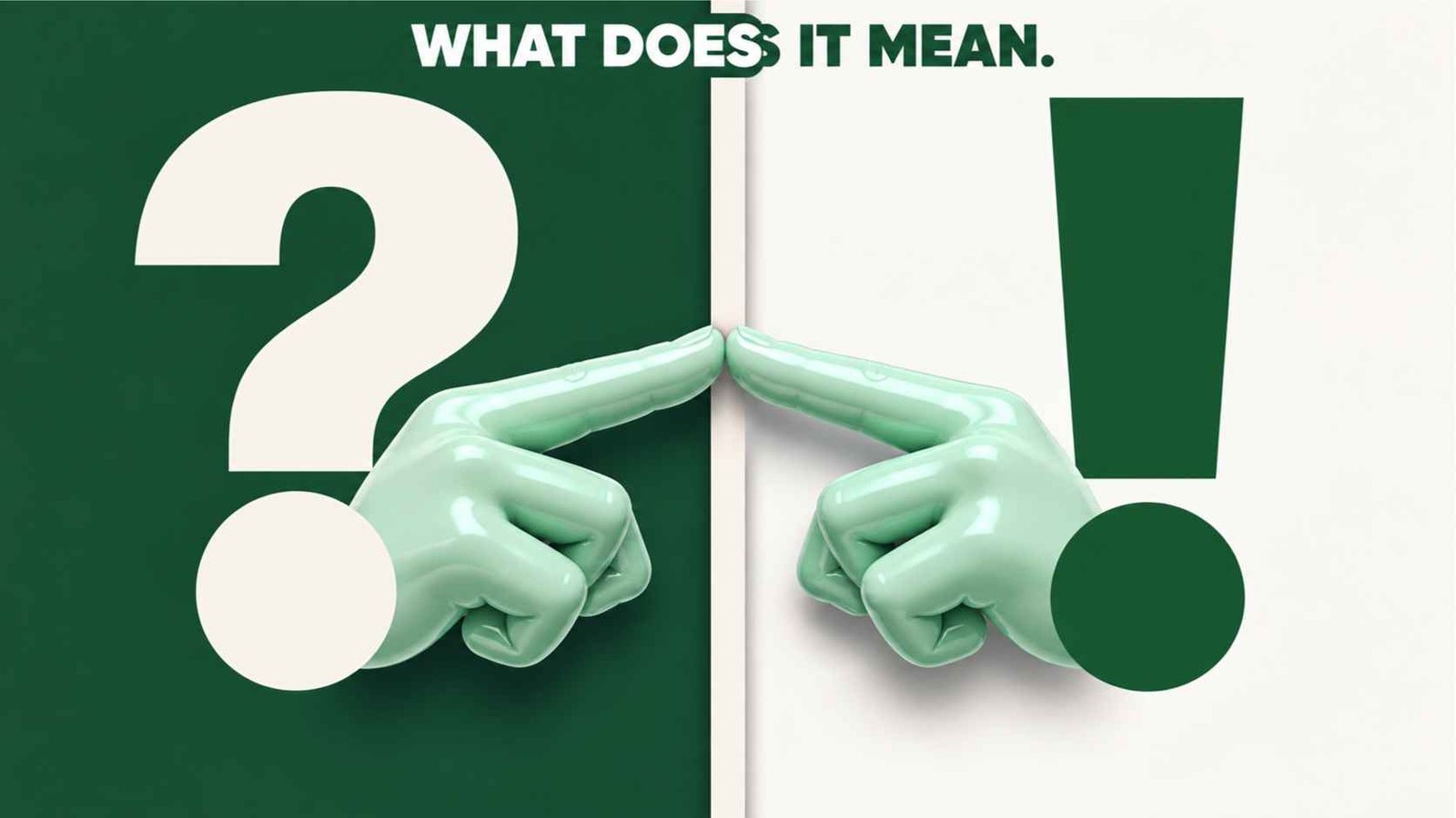 Split screen graphic comparing a confused texter with a confident one using the pointing finger emojis