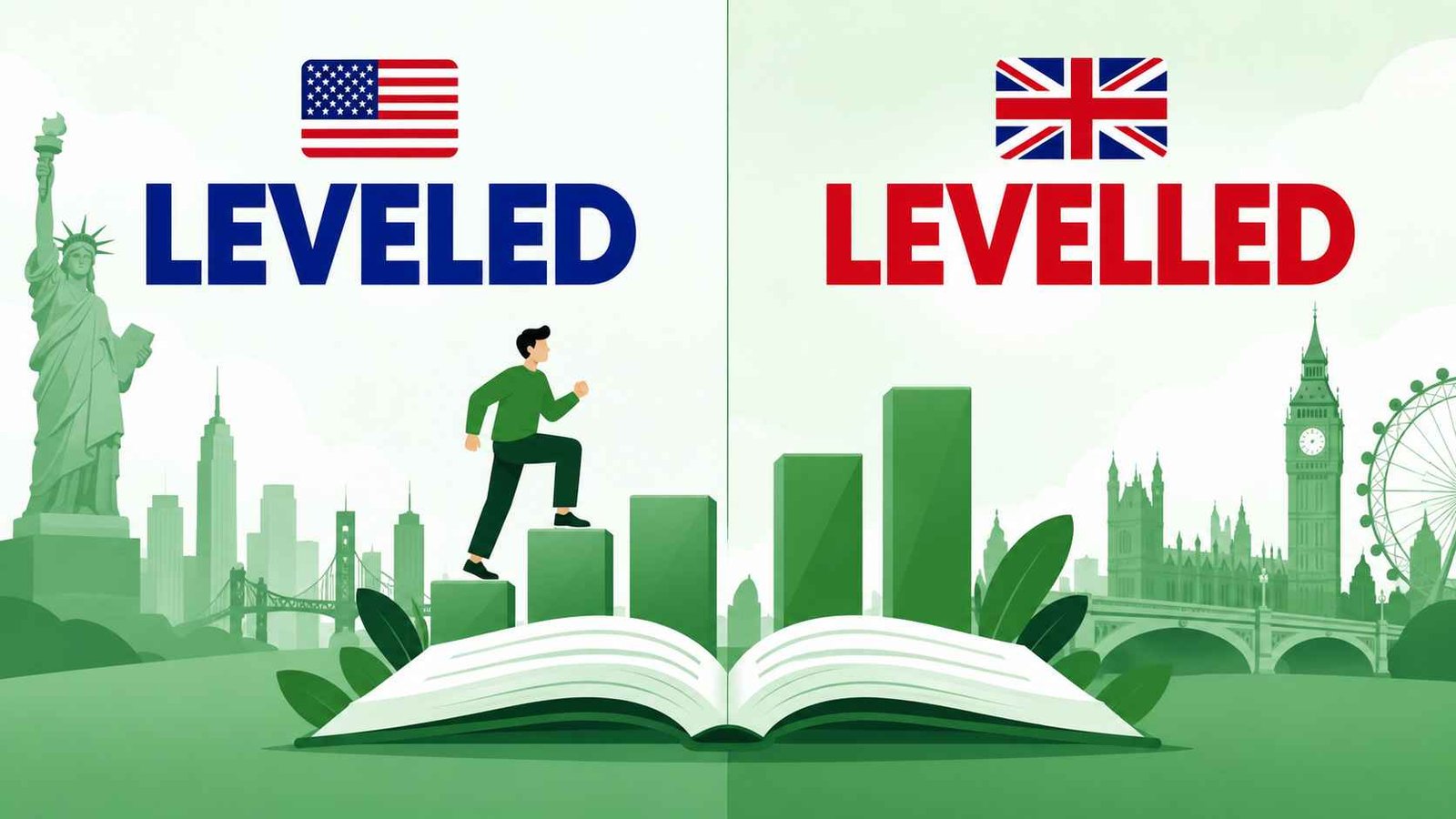 Leveled or levelled spelling comparison - American vs British English