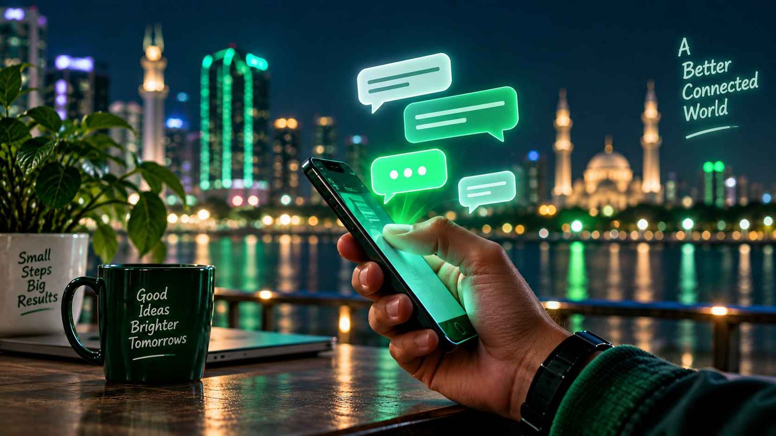 Person texting at night illustrating the different meanings of TS in text messages