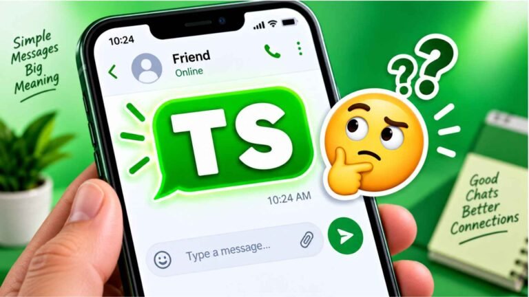 TS meaning in text thumbnail showing a phone message bubble with the letters TS