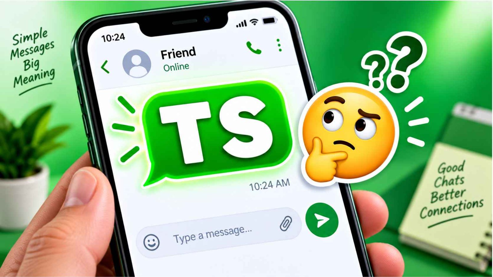 TS meaning in text thumbnail showing a phone message bubble with the letters TS