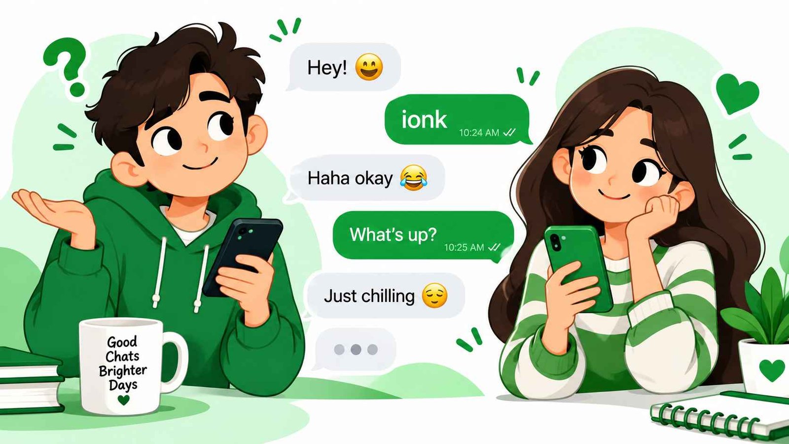 What do ionk mean when a girl sends it in a text conversation