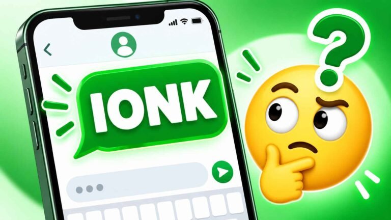 What does IONK mean in text, confused emoji reacting to a text message